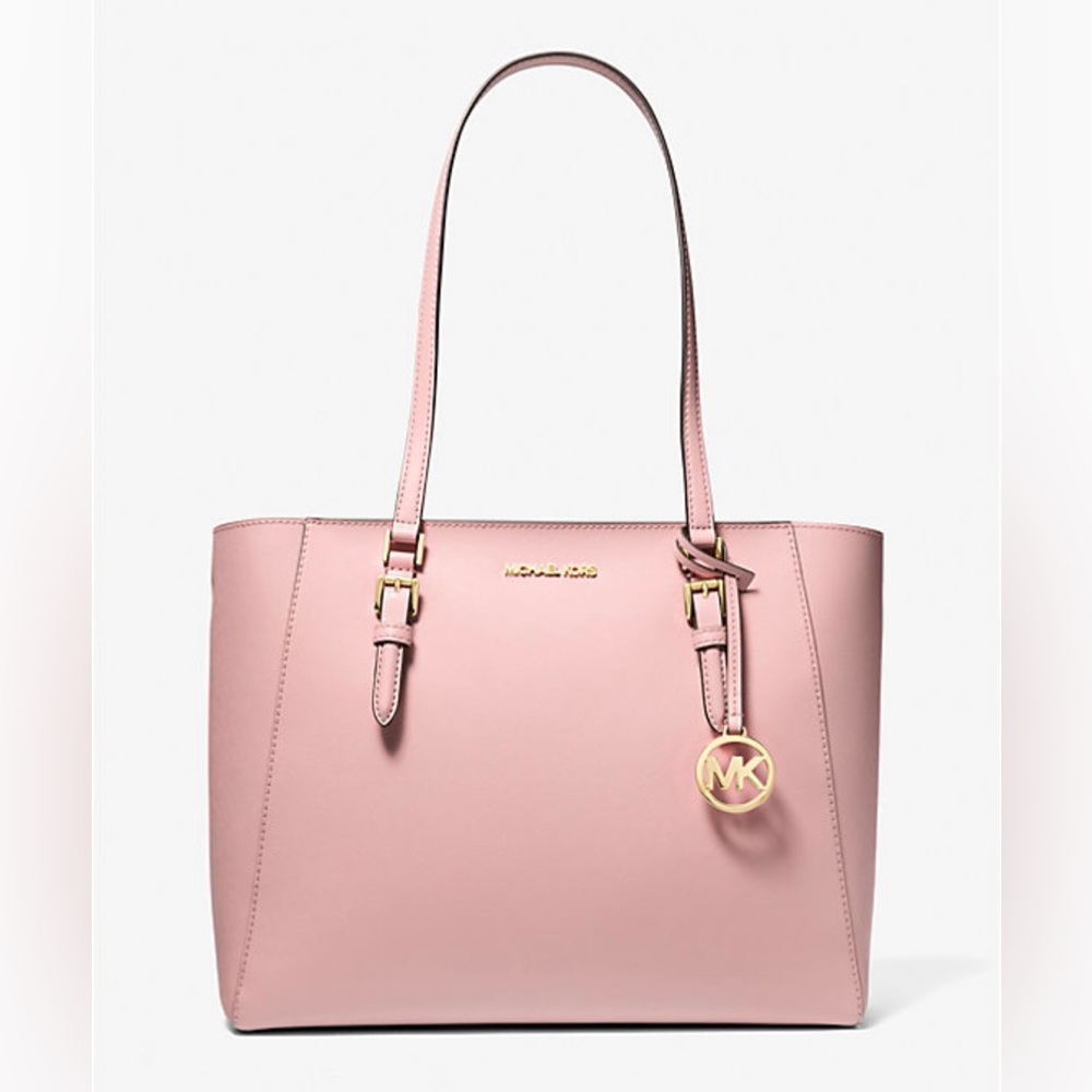 Michael Kors Jet Set Travel Tote Bag Saffiano Leather Pale Powder Blush